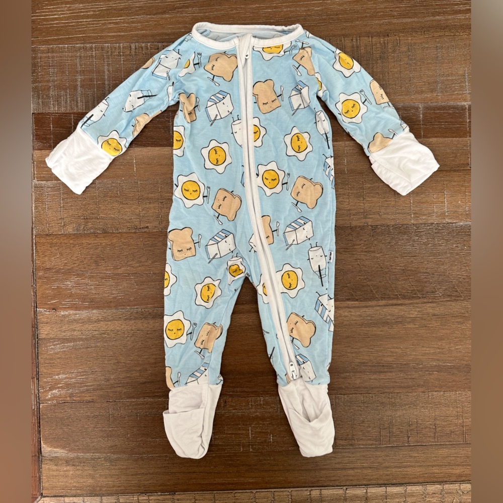 Little sleepies blue breakfast buddies zippy